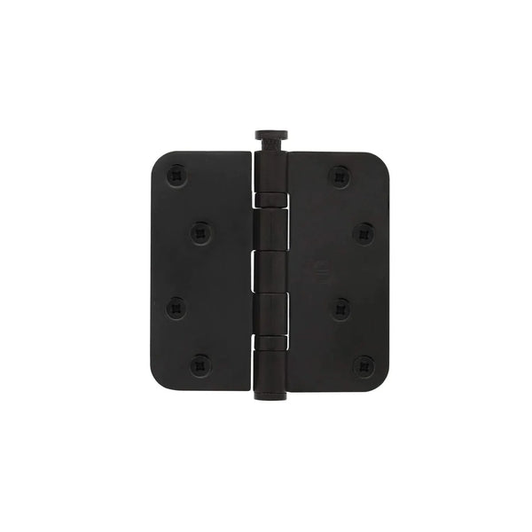 Deurscharnieren: kogellagerscharnier 89 x 89 mm mat zwart voor een zware deur