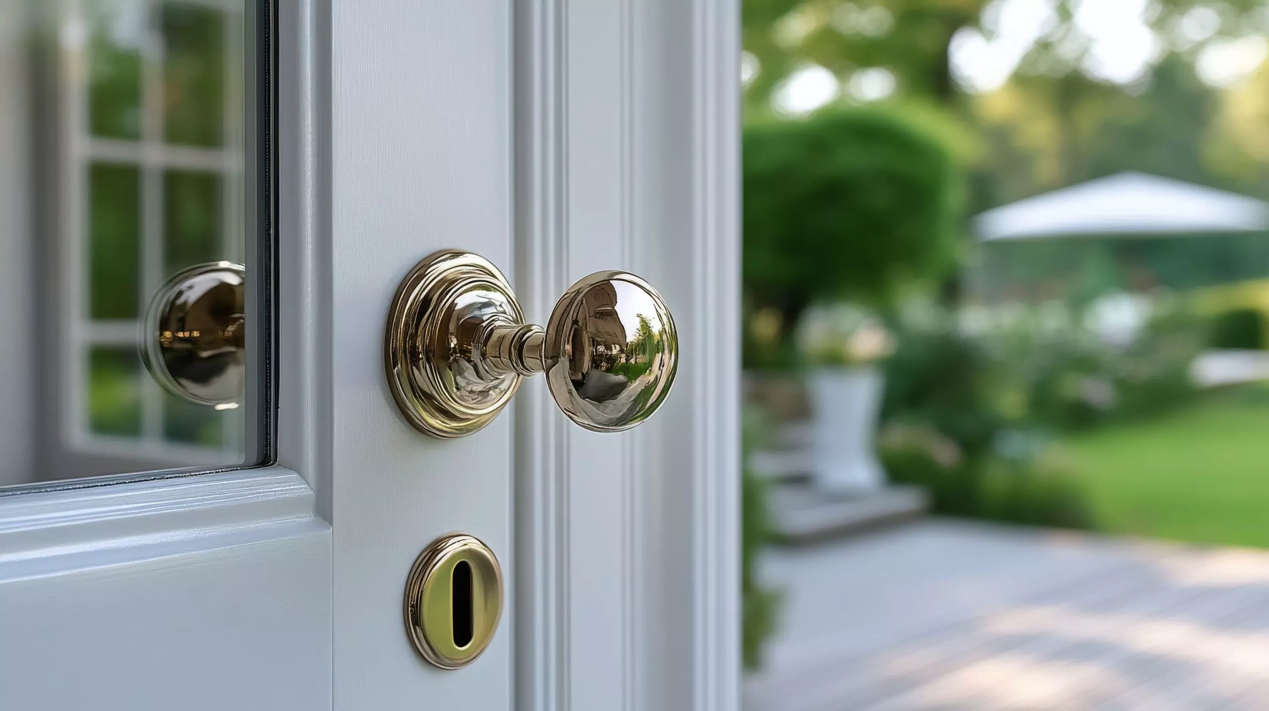 Messing deurbeslag beschermen tegen verkleuring