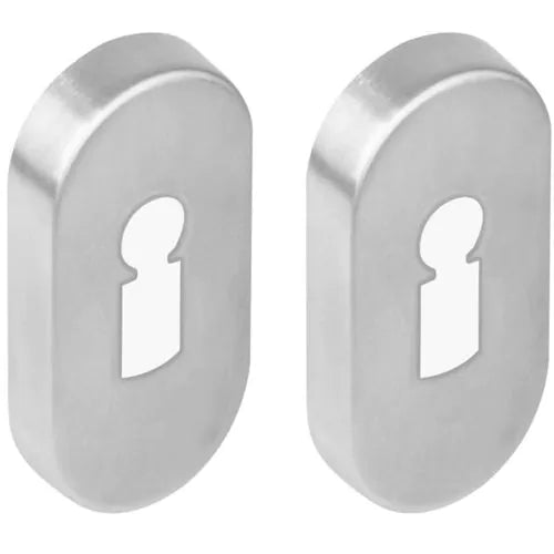 RVS Sleutelrozet Ovaal