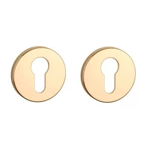 Goud Profielcilinder Rozet Rond