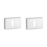 Chroom Sleutelrozet Rechthoek