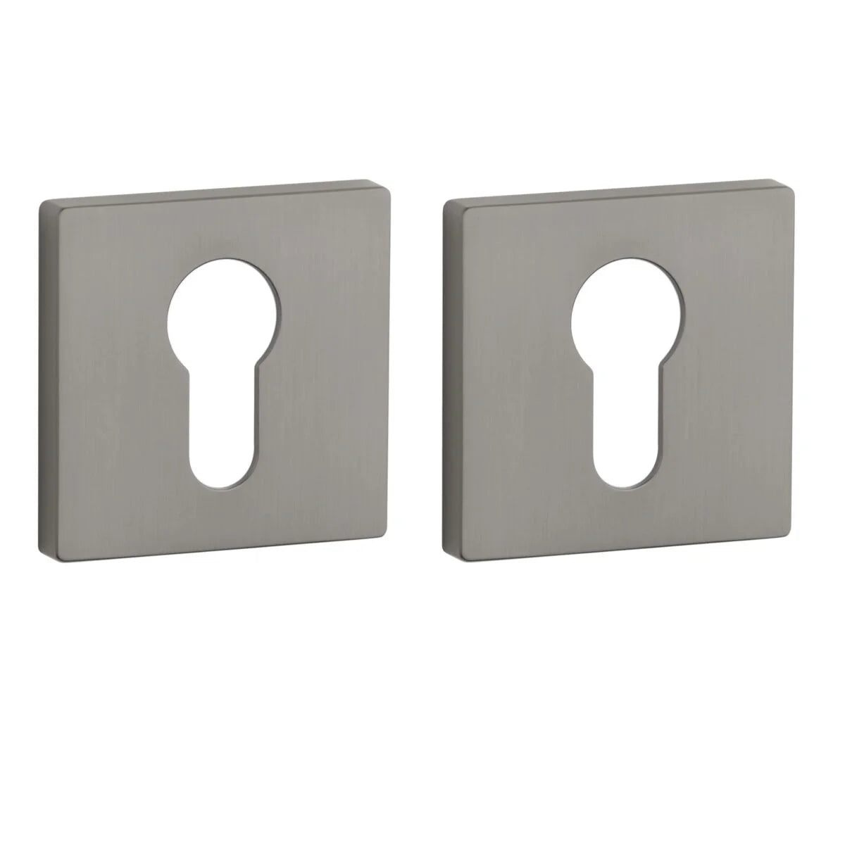 Grijs Profielcilinder Rozet Vierkant