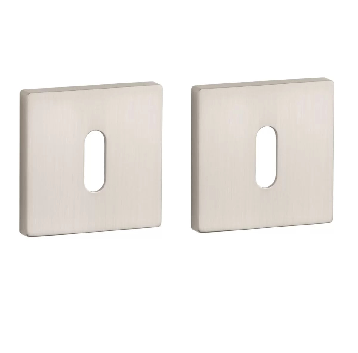 Nikkel Sleutelrozet Vierkant