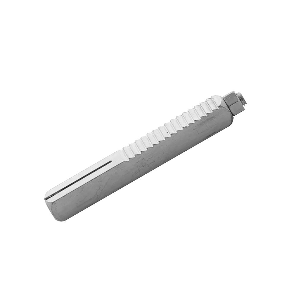 Intersteel halve krukstift met keilboutbevestiging 8x60 en 8x80 mm, Dieckmann wisselstift met tuimelaar en HDD Pro voordeurkrukstift, korte vierkante stift voor een vaste voordeurknop met draaibare kruk aan de binnenzijde.