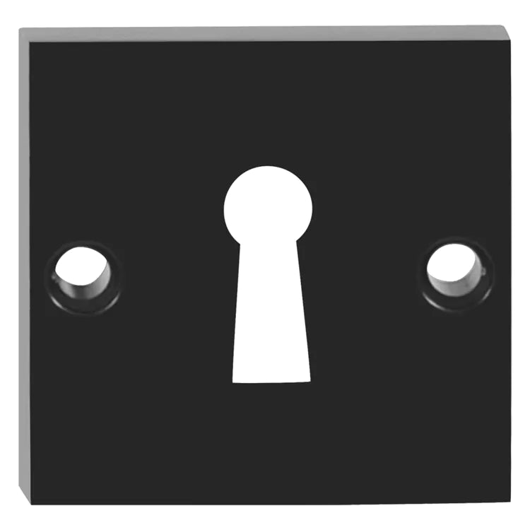 Impresso vierkant rozet Klaviersleutel Mat zwart