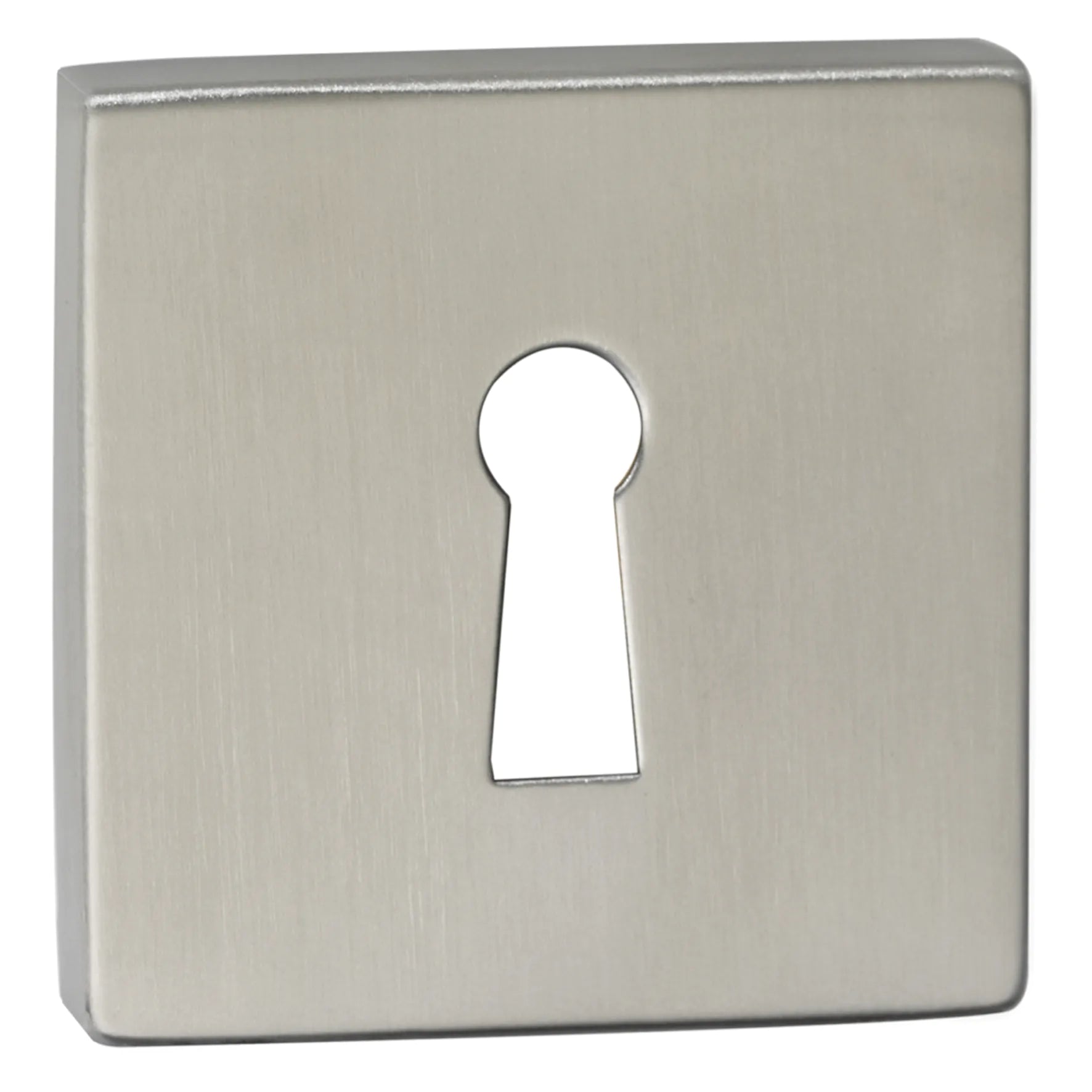 Impresso vierkant rozet Klaviersleutel RVS geborsteld