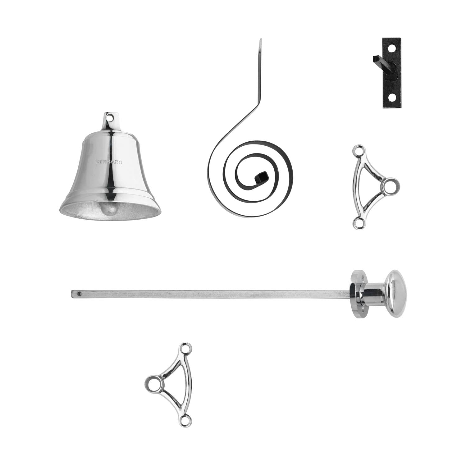 Intersteel Trekbel garnituur chroom