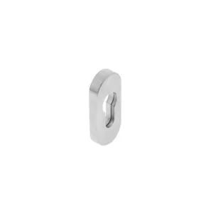 Rvs geborsteld veiligheidsrozet Ovaal