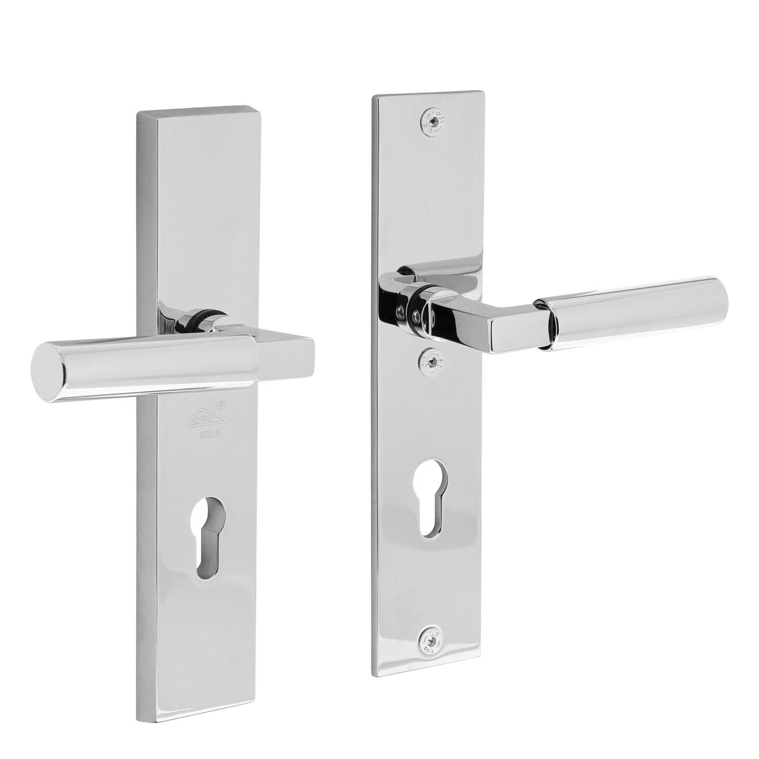 Intersteel Veiligheidsbeslag profielcilindergat rechthoekig chroom 72 mm