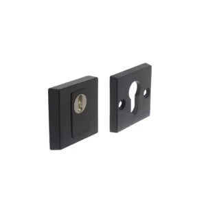 Mat zwart veiligheidsrozet Vierkant