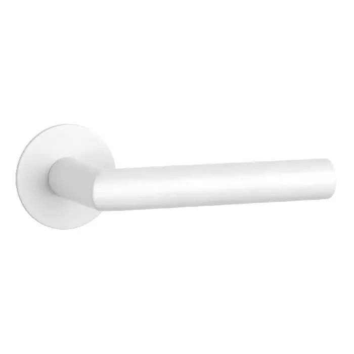 Witte deurkrukken OVAL 1750 ultradun 3mm RAL 9010 op binnendeur