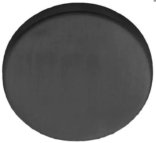 Formani Blind Plaatje BASIC LBB50 rond, LBB32 ovaal en BSQB53 vierkant — gun metal blindplaatjes in PVD Gunmetal voor afdekking van ongebruikt boorgaat of cilinder-positie op moderne villa-deur.