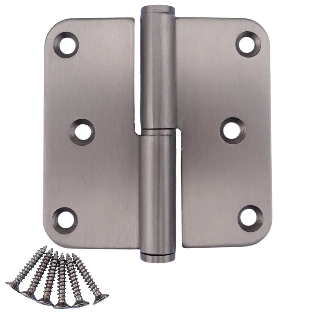 STERK Paumelle 80x80x2.5mm Basalt PVD Antraciet Grijs — gun metal paumelle voor moderne binnen- en buitendeur in donker-metalen PVD-coating met klassieke zichtbare scharnier-lippen.