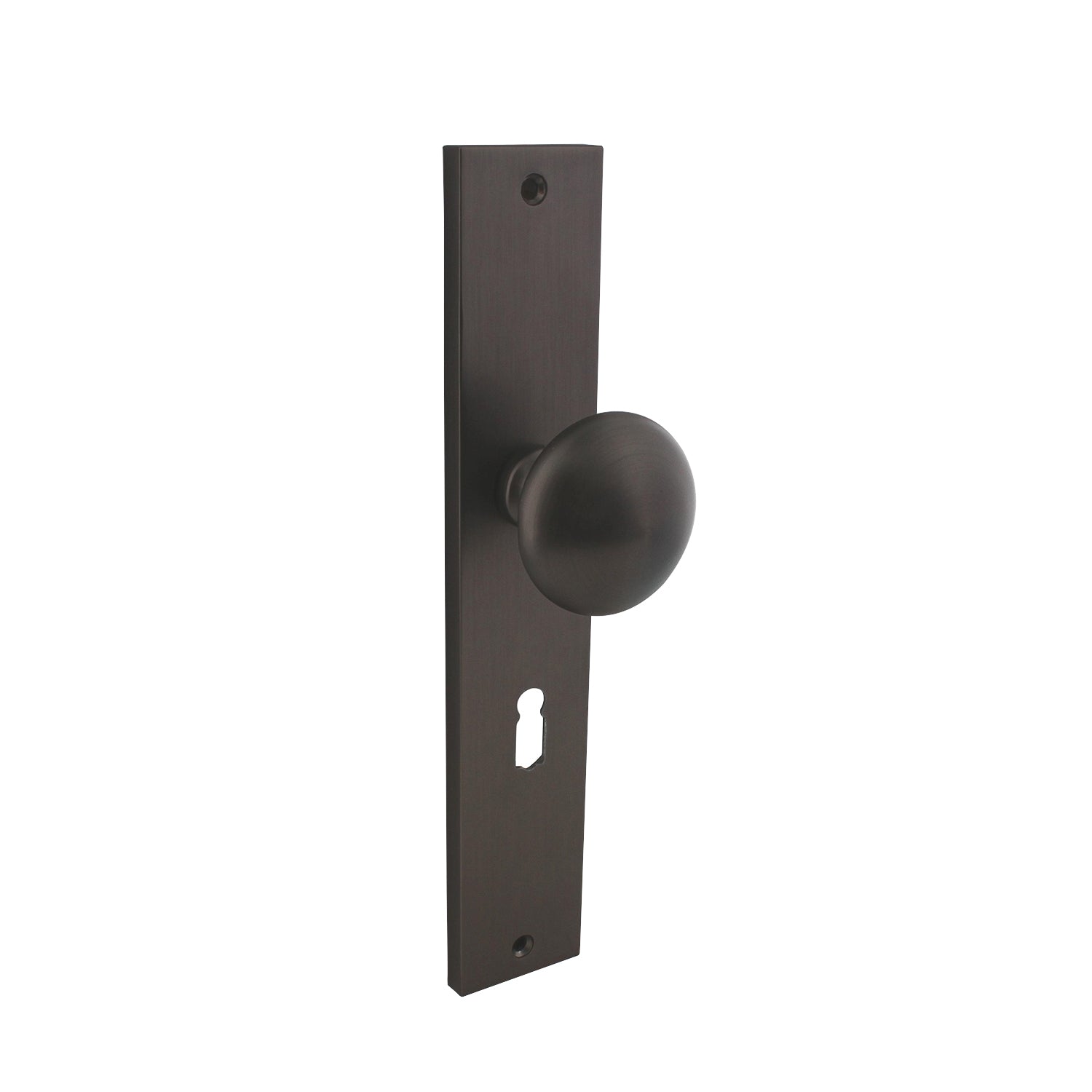 Intersteel knop op schild met sleutelgat | Rechthoekig | SL56 | Antraciet Grijs