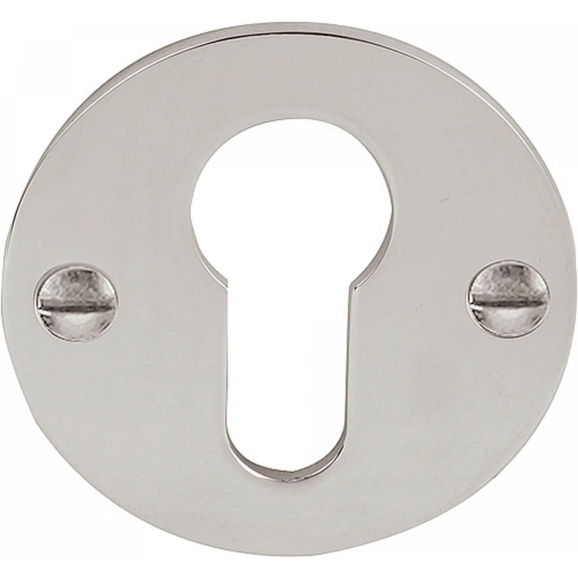 Nikkel cilinderplaatjes — Intersteel Stile Aprile HDD Pro Olivari cilinderrozetten rond vierkant rechthoekig en verdekt in mat en glans nikkel 45 tot 53 mm voor profielcilinder-doorgang op voordeur en binnendeur