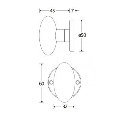 Artitec Knopgarn Ei/Facet glans nikkel