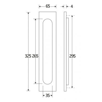 Artitec Brievenbus Briefplaat Verta geveerd messing ongelakt