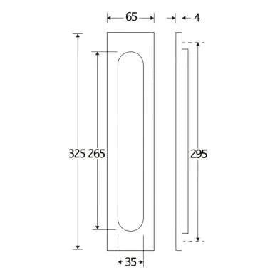 Artitec Brievenbus Briefplaat Verta geveerd glans chroom