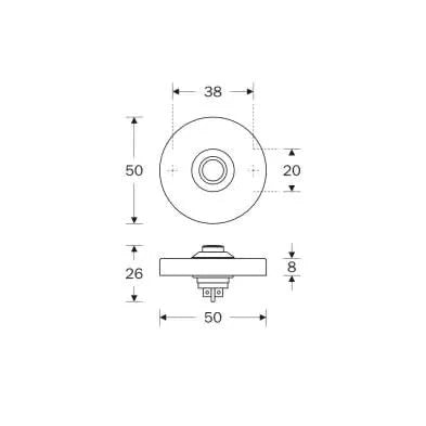 Artitec Mi Satori Beldrukker Vivo messing ongelakt