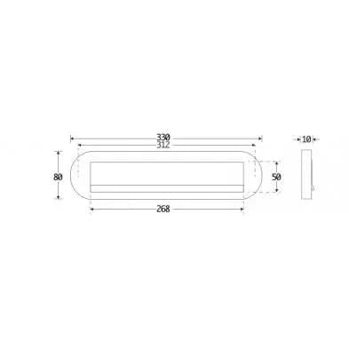 Artitec Brievenbus Briefplaat ovaal Mi Satori antiek chroom mat