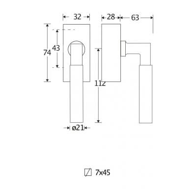 Artitec Mi Satori SKG3 Draaikiepgarnituur afsluitbaar Bauhaus mat zwart
