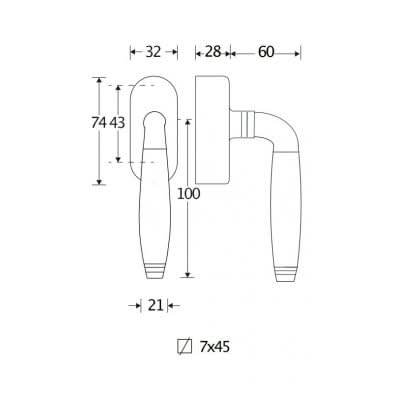 Artitec Mi Satori SKG3 Draaikiepgarnituur Bonton Palissander/Elegant messing ongelakt