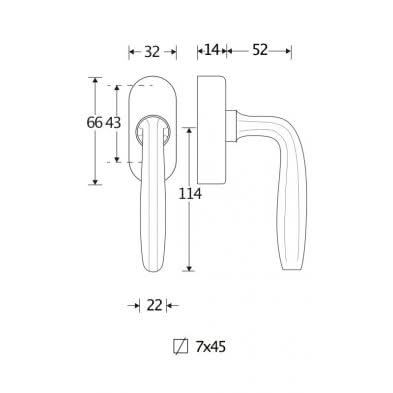 Artitec Mi Satori Draaikiepgarnituur Banaan/Elegant glans nikkel