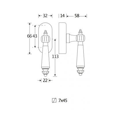 Artitec Mi Satori draaikiepgarnituur Nouveau bakeliet/Elegant messing gelakt