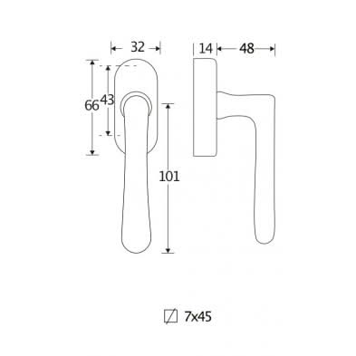 Artitec Mi Satori Draaikiepgarnituur Linea/Elegant messing gelakt