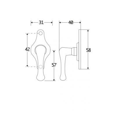 Artitec Mi Satori Draaikiep Linea glans chroom