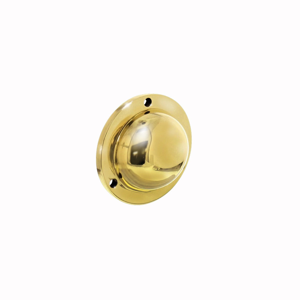 Intersteel afdekplaatje voordeurknop messing ongelakt vooraanzicht