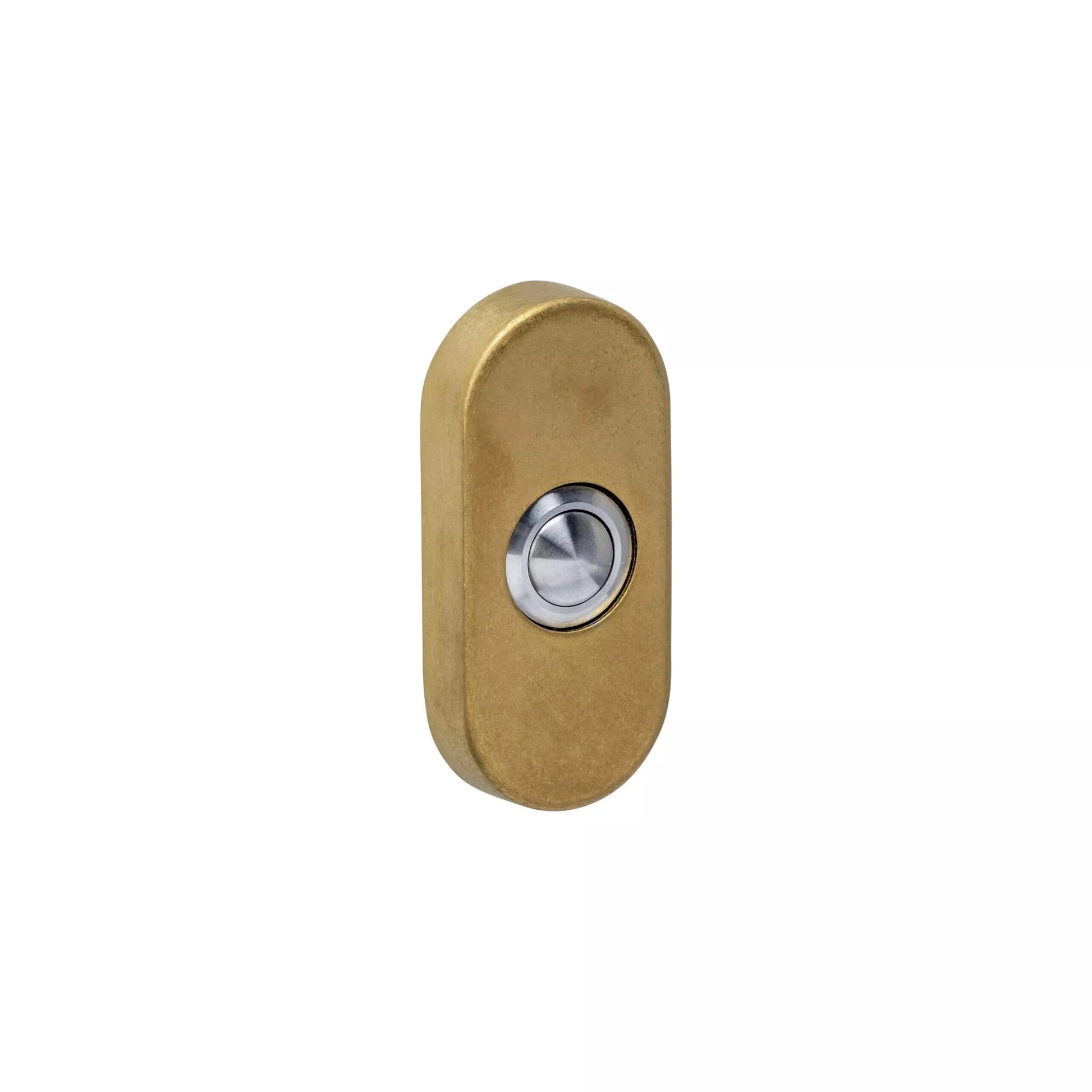 Intersteel Deurbel Ovaal Messing Getrommeld