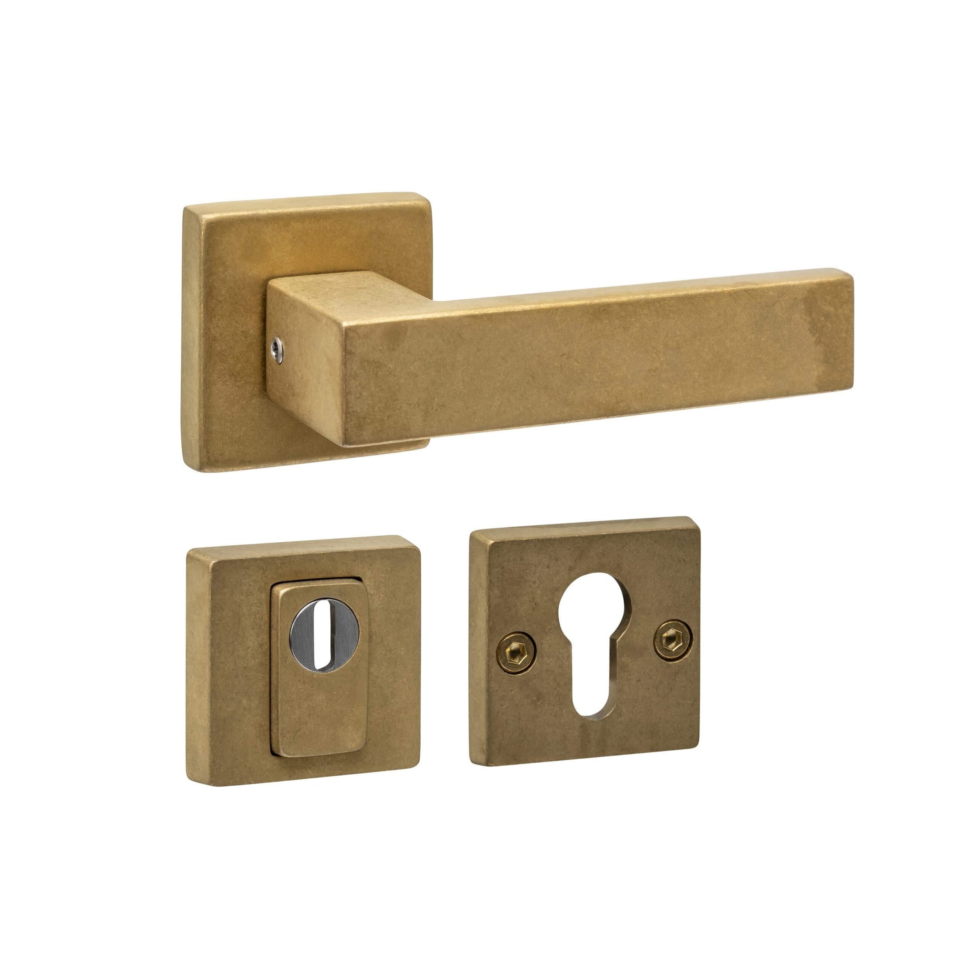 Set Achterdeurbeslag Vierkant