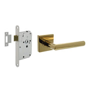 Intersteel Deurbeslag Set Loopslot Wit Met Deurkruk Bastian Messing Titaan PVD