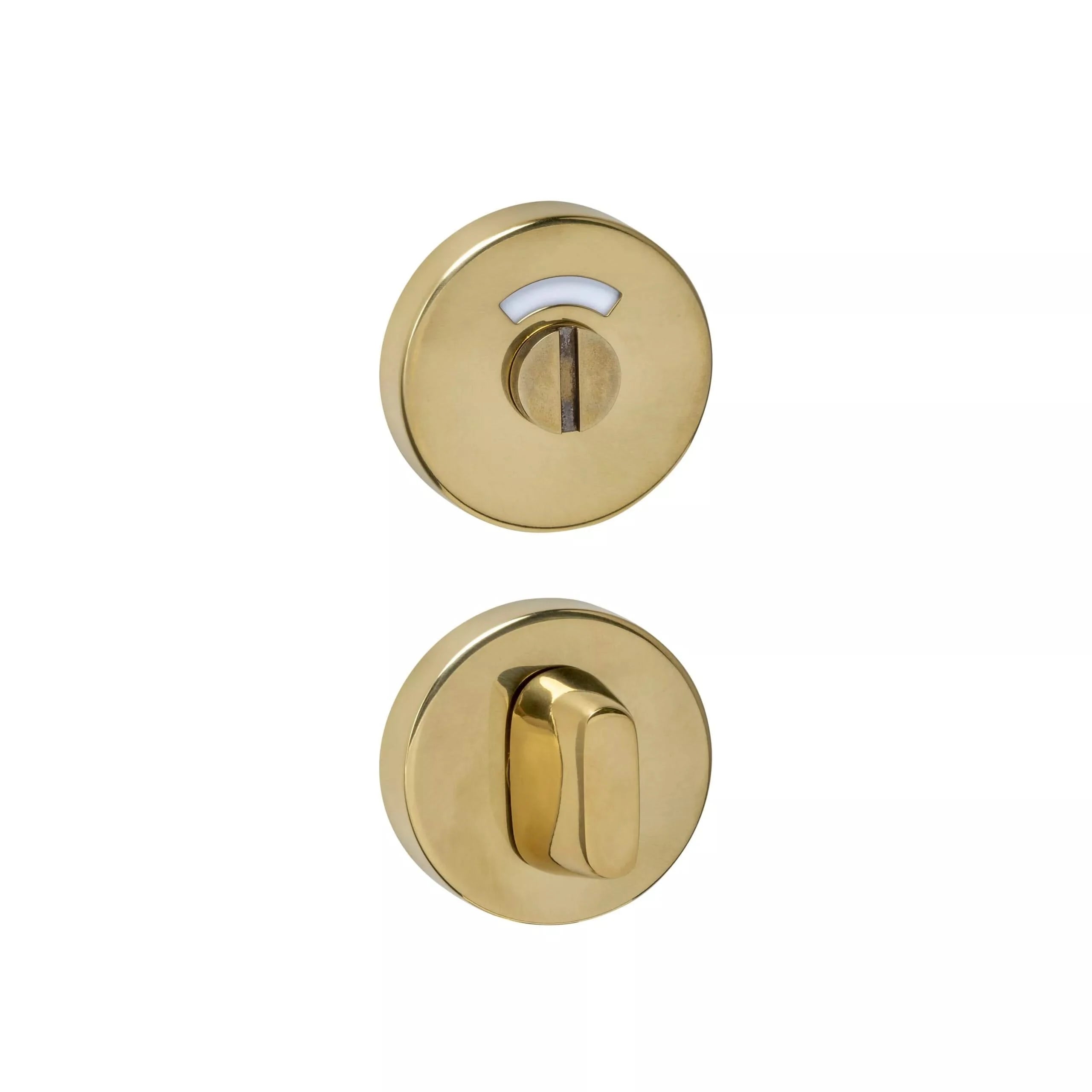 Rozet Toilet- en Badkamersluiting Rond PVD Messingkleur