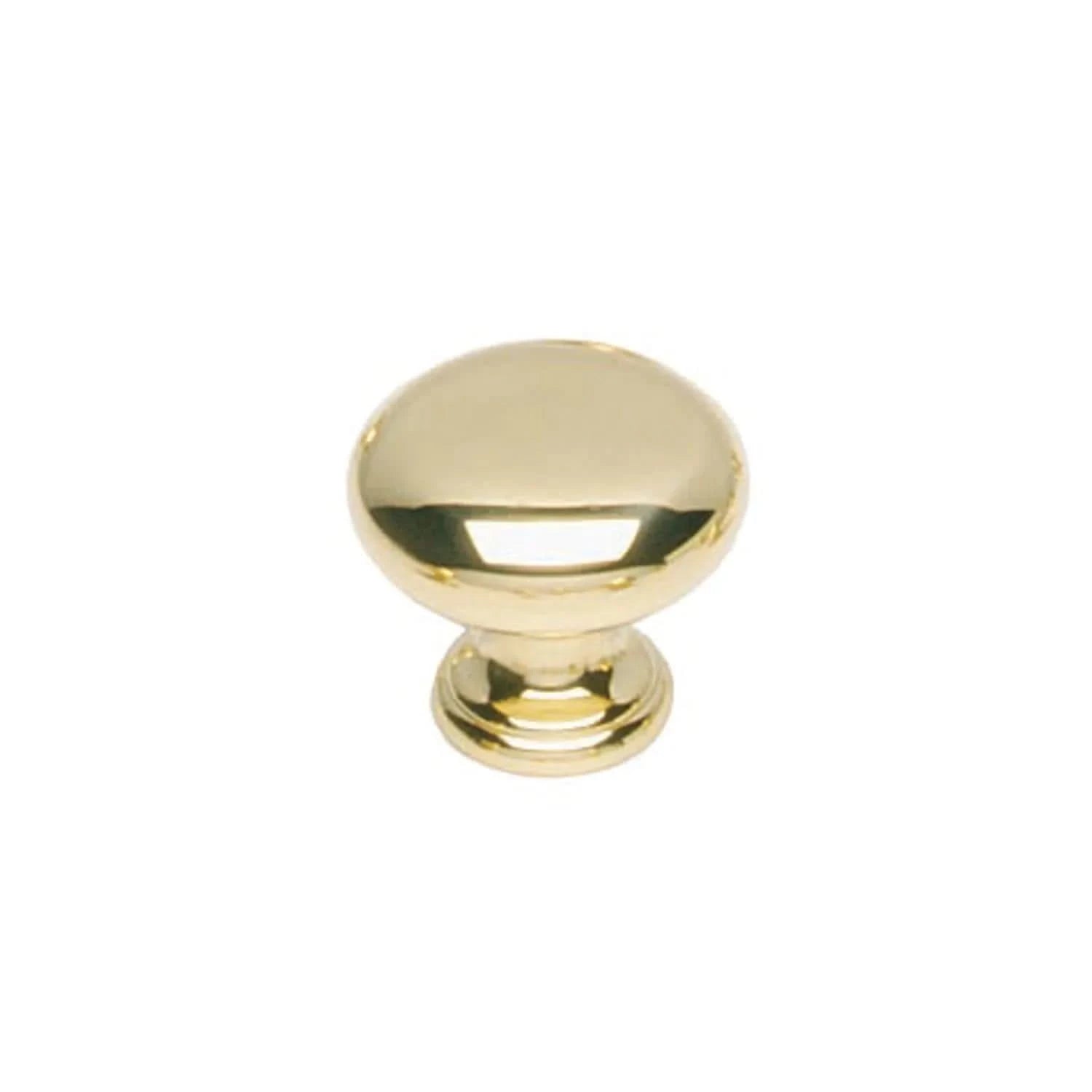 Intersteel | Meubelknop | Paddenstoel | 40mm | Messing Gelakt