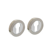 Intersteel | Rozet met profielcilindergat | Rond | Chroom