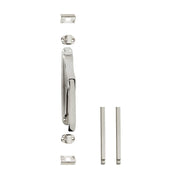 Intersteel | Pomp-espagnolet met stangenset 2x1250mm | Vernikkeld