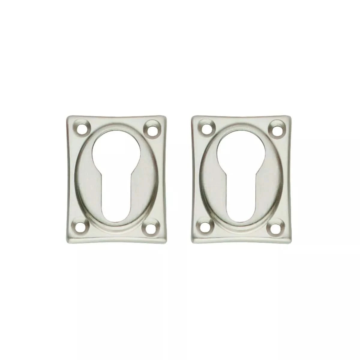 Intersteel | Rozet profielcilindergat | Rechthoekig verlengd | Nikkel Mat