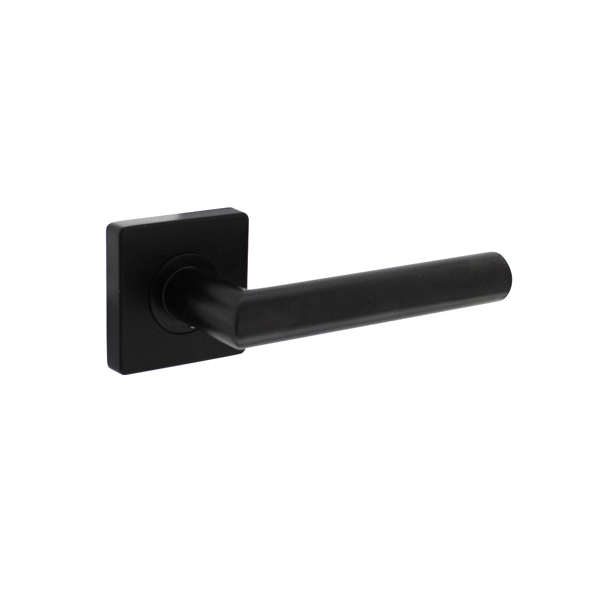 Intersteel Deurkruk Bastian op Vierkant rozet 55X55X10mm zwart