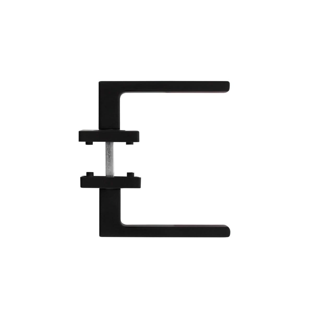 Intersteel Deurkruk Hera op vierkant rozet mat zwart - Deurbeslag-expert