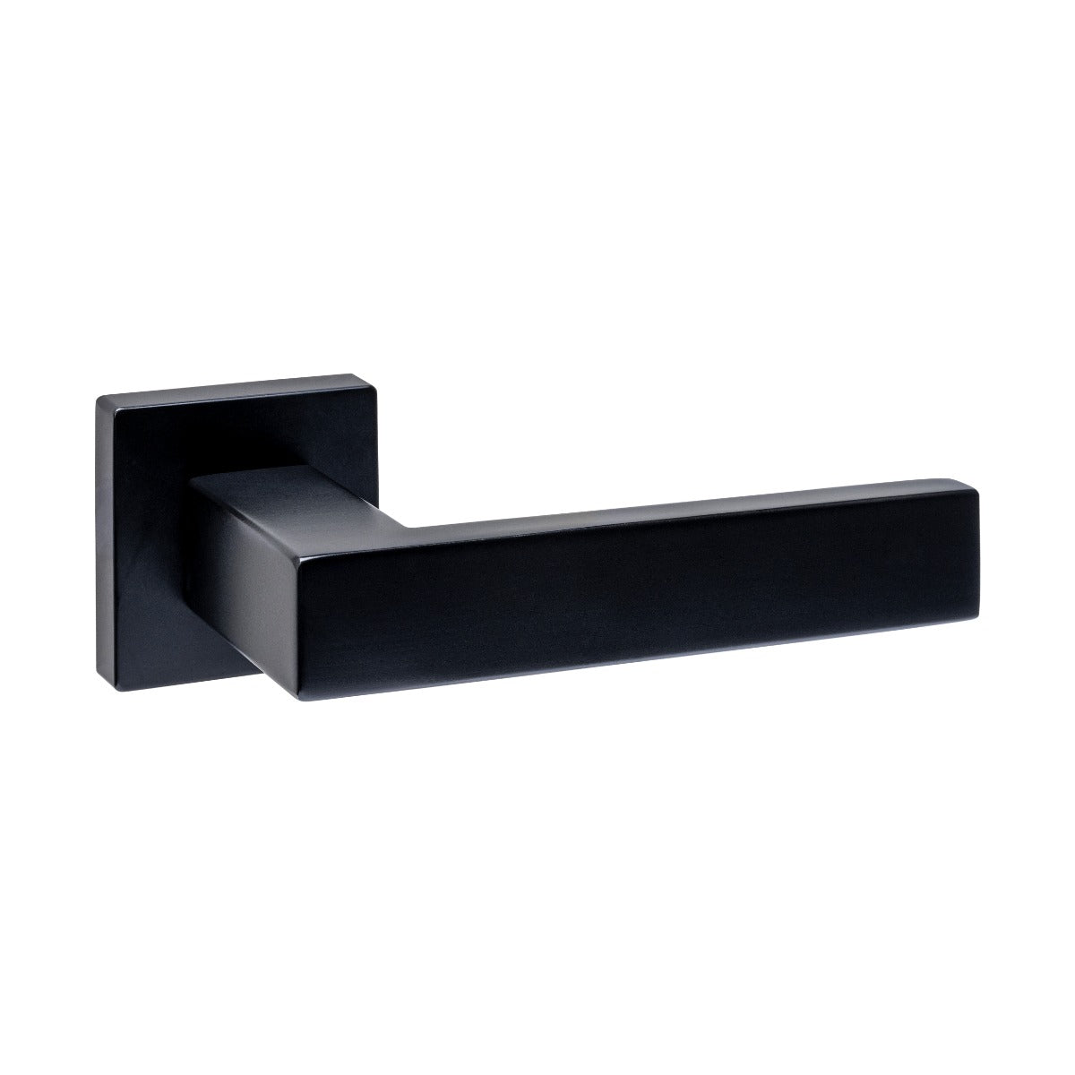 Intersteel deurkruk Cunera zwart op verdekt rozet 52x52 mm – vooraanzicht
