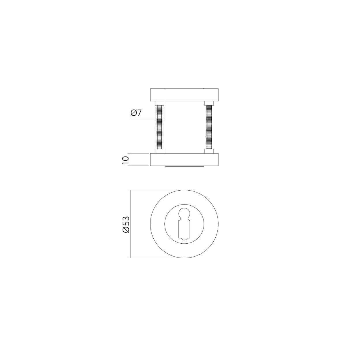Intersteel Sleutelrozetten verdekt detail