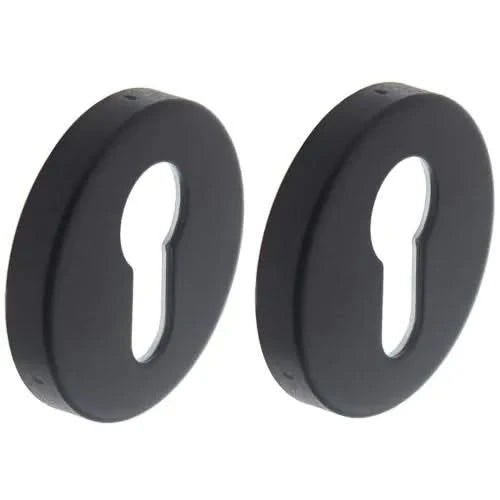 Intersteel | Rozet met profielcilindergat | Mat Zwart