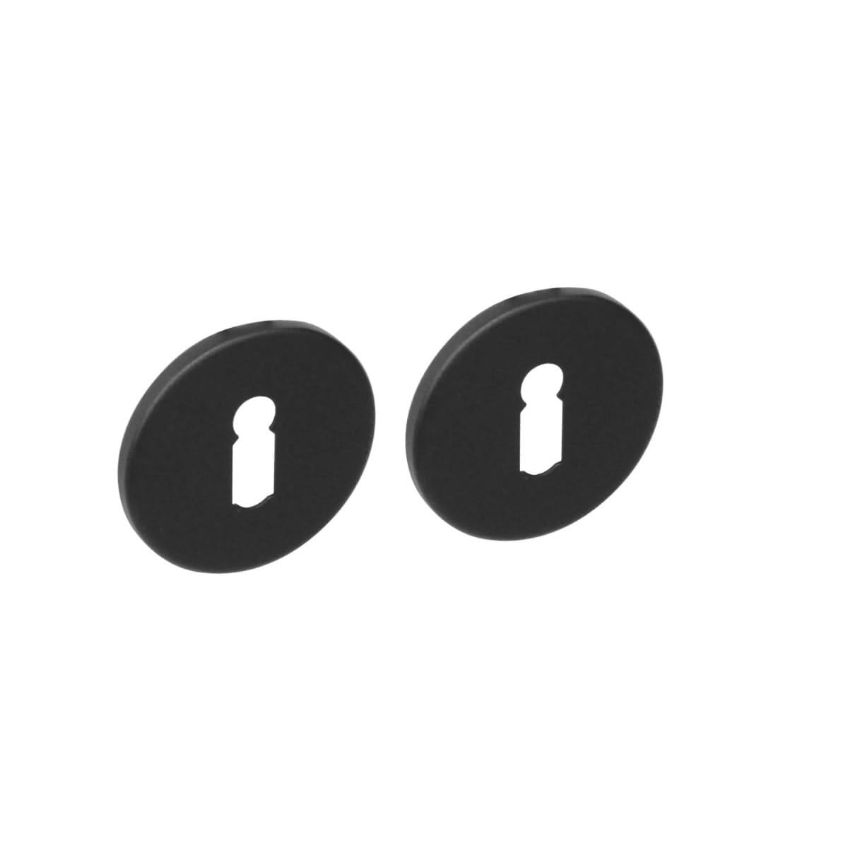 Intersteel Rozet met Sleutelgat RVS Geborsteld Mat Zwart