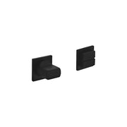 Intersteel | Rozet met toilet-/badkamersluiting | 30X30X2,5mm | Mat Zwart