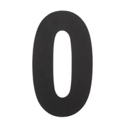 Intersteel | Huisnummer 0 | XL Hoogte 30cm | RVS/Mat Zwart