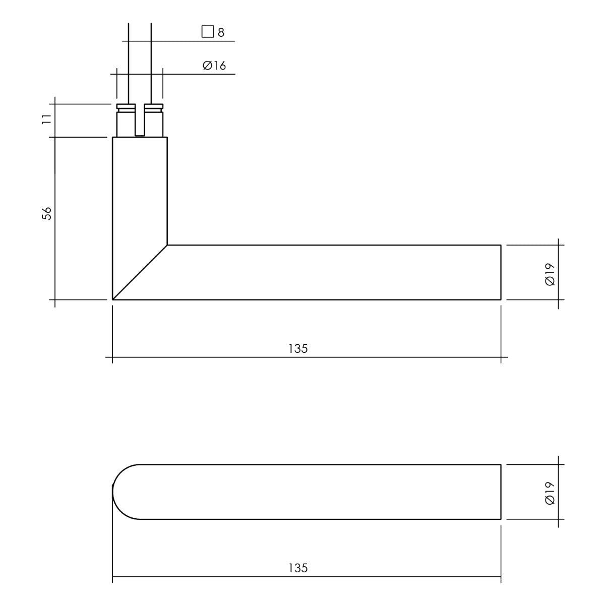 Intersteel voordeurbeslag rond SKG*** zwart detail 1