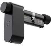 Black X Smart Lock cilinderslot in mat zwart – vooraanzicht