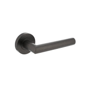 Intersteel Deurkruk Bastian op ronde rozet ø52x10mm antraciet grijs